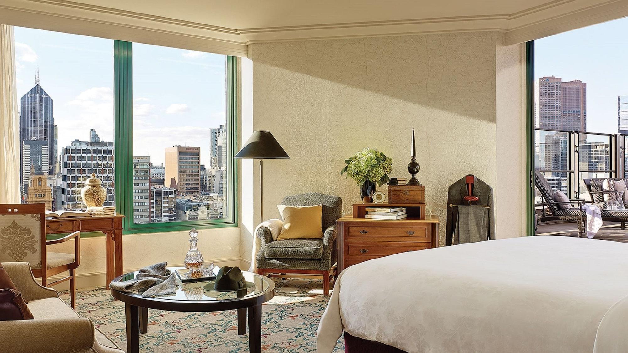 墨尔本朗廷酒店 外观 照片 A guest room at the Four Seasons Hotel